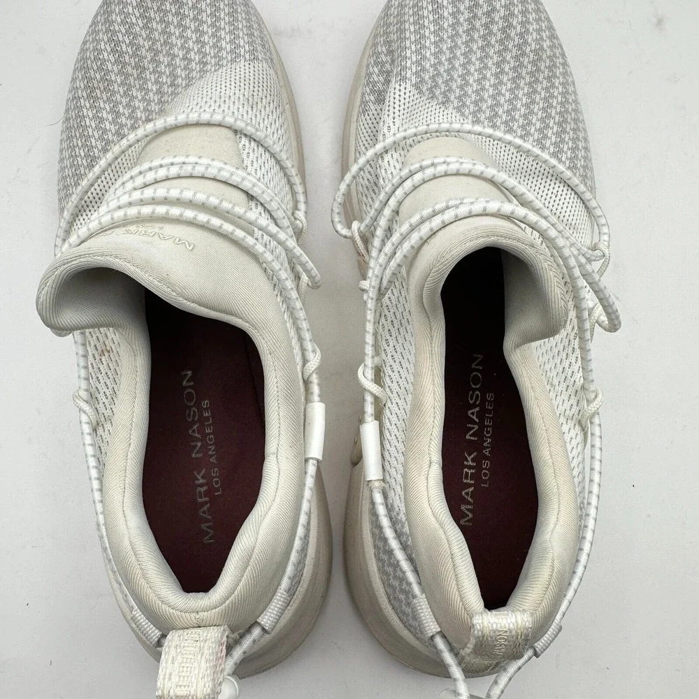 Mark Nason Los Angeles Sneakers Shoes Womens 7 White Athletic Gym Athleisure‎